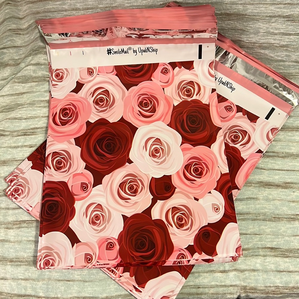 (20) 10x13 Rose Polymailers